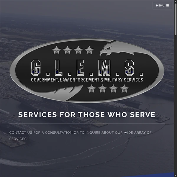 Screenshot of the G.L.E.M.S. website